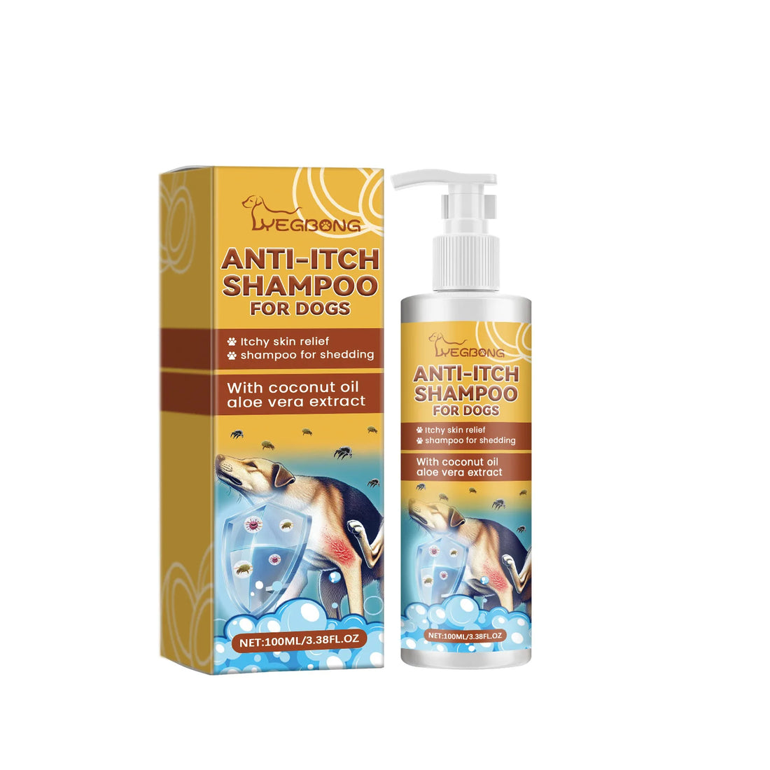 Plant-based ingredients in hypoallergenic pet shampoo for allergies