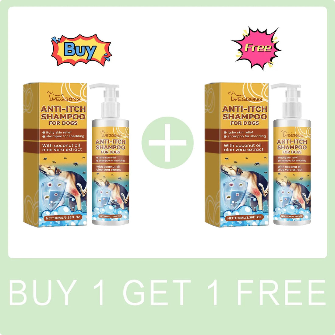 Plant-based ingredients in hypoallergenic pet shampoo for allergies